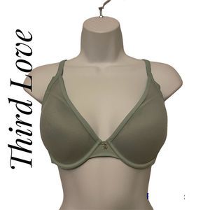 Third Love 36C Bra Classic Uplift Plunge Bra Mint 24/7 Comfort Underwire Support